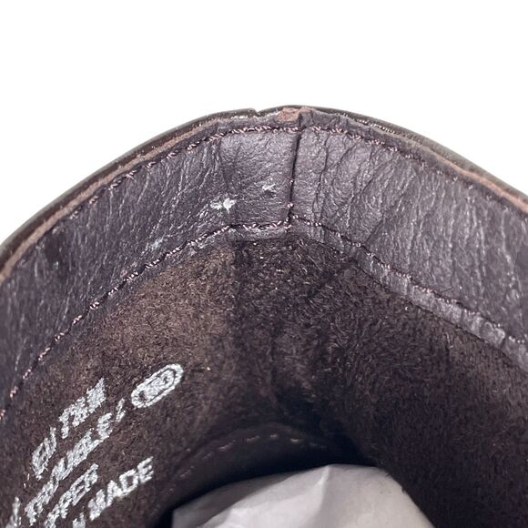 NEW Aerosoles Double Trouble 2 Booties Size 9.5 Brown Leather Ankle Square Toe - Picture 9 of 14